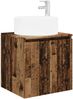 vidaXL Wandmontierte Waschbecken-Vanität Altholz 49,5 x 44,5 x 65,5 cm 890470 Bild 2