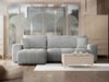 Mirjan24 'Furyn' Ecksofa mit Bettkasten und Schlaffunktion, L-Form, grau, 244 x 145 x 82 cm Bild 2