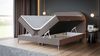 Selsey 'Loreo' Boxspringbett mit Bettkasten, Chenille-Bezug, hellbraun, 140x200 cm Bild 4
