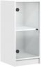 vidaXL Beistellschrank mit Glastüren Weiß 35x37x75,5 cm 836399 Bild 2