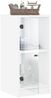 vidaXL Beistellschrank mit Glastüren Weiß 35x37x75,5 cm 836399 Bild 5