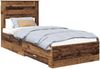 vidaXL Bettrahmen mit Kopfteil Altholz 100 x 200 cm Holzwerkstoff 3410025 Bild 2