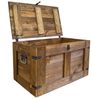 Kistenkolli Altes Land Allzweckkiste Grosse Holztruhe Oskar Palisander 80x45x47cm Schatztruhe Aufbewahrungs (Spar-Set, 1er Set) Bild 4