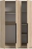 Kleiderschrank 3-türig (B/H/T: 120x180x52 cm) in Sonoma Eiche Nachbildung Bild 3