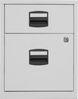 mobiler Beistellschrank PFA, 1 Universalschublade, 1 HR-Schublade, Farbe lichtgrau Bild 3