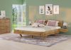Ehebett Doppelbett schwebend 200x200 Eiche massiv geölt mit Zubehör V-60.89-20ohne Zubehör Bild 2