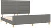 vidaXL Polsterbett mit Kopfteil Stoff Dunkelgrau 160x200 cm Bild 4