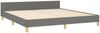 vidaXL Polsterbett mit Kopfteil Stoff Dunkelgrau 160x200 cm Bild 5