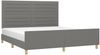 vidaXL Polsterbett mit Kopfteil Stoff Dunkelgrau 160x200 cm Bild 3