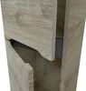 Hochschrank >LEA< in Alaska Eiche Dekor / Anthrazitgrau - 30x182x25 (BxHxT) Bild 3