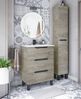 Hochschrank >LEA< in Alaska Eiche Dekor / Anthrazitgrau - 30x182x25 (BxHxT) Bild 5