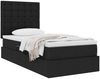vidaXL Aufbewahrungsbett mit Matratze Schwarz 90 x 190 cm Polyester 3371876 Bild 3