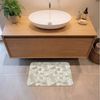 OnlyWow Badematte Mosaik - Steine - Beige, Höhe 10 mm, Polyester, Rechteckig, Badezimmerteppich, Badteppich, Rutschfest, Badvorleger, Waschbar Bild 2