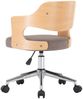 vidaXL Drehbare Esszimmerstühle 2 Stk. Taupe Bugholz und Stoff [3054941] Bild 5