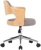 vidaXL Drehbare Esszimmerstühle 2 Stk. Taupe Bugholz und Stoff [3054941] Bild 4