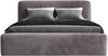 Polsterbett LUMO 180x200 mit Matratze, Bettkasten und Lattenrost. Farbe: Grau 16 Bild 3