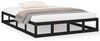 vidaXL Massivholzbett Schwarz 180x200 cm 820815 Bild 2