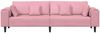 vidaXL Sofa Rosa 250 x 77 x 76 cm Samt 3335156 Bild 4