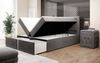 Boxspringbett Amelie mit LED und Stauraum 140x200 Grau H3 (70-100kg) Bild 5