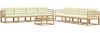 vidaXL Outdoor-Sofagarnitur 9 pcs Weiß und Creme 79 x 79 x 37 cm 3386219 Bild 2