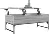 vidaXL Couchtisch Grau Sonoma 100x50x40 cm Holzwerkstoff und Metall 845379 Bild 4