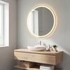SONGMICS Runder Badspiegel, LED Wandspiegel, Badezimmerspiegel einstellbarer Helligkeit, für Schlafzimmer, 61 cm, weiß Bild 2