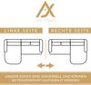 AX LIVING Modern 3 Sitz Sofa mit Schlaffunktion Whimple 240 cm in Dunkelblau Bild 5