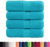 vidaXL Premium Waschhandtücher SOLUND 4 Stück Türkis 30x30 cm 600 g/m² 137444 Bild 2