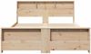 vidaXL Bettrahmen mit Kopfteil Braun 140 x 200 cm Holzwerkstoff 3394225 Bild 5