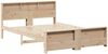 vidaXL Bettrahmen mit Kopfteil Braun 140 x 200 cm Holzwerkstoff 3394225 Bild 4