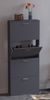VCM Schuhschrank Sulos 920233 Anthrazit H. 144 x B. 59 x T. 17 cm Bild 5