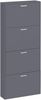 VCM Schuhschrank Sulos 920233 Anthrazit H. 144 x B. 59 x T. 17 cm Bild 4