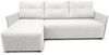 AX LIVING Ecksofa Damascus Weiß mit Schlaffunktion Bettkasten Schlafsofa 212 cm links Bild 2