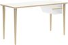 Poise Desking, 4 Füße aus Eiche, Ablagefach verkehrsweiß, Maße: H 740 x B 1000 xT 600 mm Bild 2