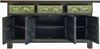 Vintage Sideboard Grün Minzgrün Kommode chinesisch Kolonial-Stil Antik-Stil Schrank Lowboard asiatisch orientalisch Fernost shabby-chic Landhaus Bild 5