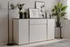 Sideboard >Brest< in Matera / weiß HGL - 177,5x92x40cm (BxHxT) Bild 3