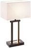 casa NOVA Smarte LED-Leuchte casa NOVA LED-Tischleuchte DOMO BHT 20x55x32 cm weiß, Warmweiß Bild 3
