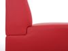Modular 3-Sitzer Sofa Couch Lyon, Kunstleder ~ rot, ohne Armlehnen Bild 5
