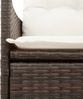 vidaXL 9-tlg. Garten-Bistro-Set mit Kissen Braun Poly Rattan 3277243 Bild 5