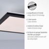 Leuchten Direkt 14740-18 FLAT LED Deckenleuchte schwarz 30x30cm 3000K Bild 5