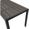 DEGAMO Gartentisch SORANO, 70x125 cm rechteckig, Alu anthrazit + Kunstholz grau Bild 3