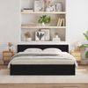 vidaXL Bettrahmen Schwarz Eichen-Optik 203 x 185 x 70 cm Holzwerkstoff 3378501 Bild 3