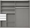 Schwebetürenschrank >BAMBERG< (BxH: 180x198 cm) in WEISS - 180x198cm (BxH) Bild 2