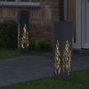 vidaXL Solar LED Weg Licht 2 pcs Anthrazit Kalt gewalzter Stahl 879802 Bild 3