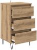 Sideboard, Kommode Artisan-Eiche 40 x 35 x 70 cm Verbundholz und Eisen j1010p Bild 5