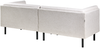 Beliani 'VORGOD' Sofa 3-Sitzer, Stoff hellbeige, 221 x 84 x 76 cm Bild 5