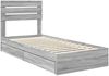 vidaXL Aufbewahrungsbett Graues Sonoma 100 x 200 cm Holzwerkstoff 3411593 Bild 4