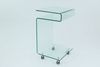 Beistelltisch >Vigo< in Klarglas, Glas - 42x68x37cm (BxHxT) Bild 3