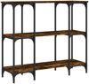 vidaXL Konsolentisch Räuchereiche 102x35x90 cm Holzwerkstoff 834147 Bild 2