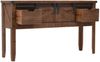vidaXL Konsolentisch Tannenholz Massiv 131x35,5x75 cm Braun 246121 Bild 4
